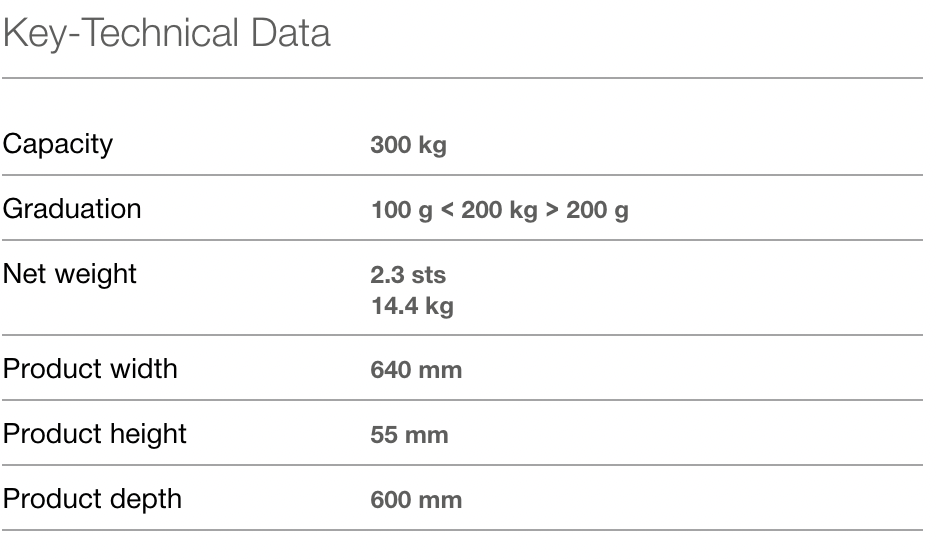 Seca 635 Flat scale