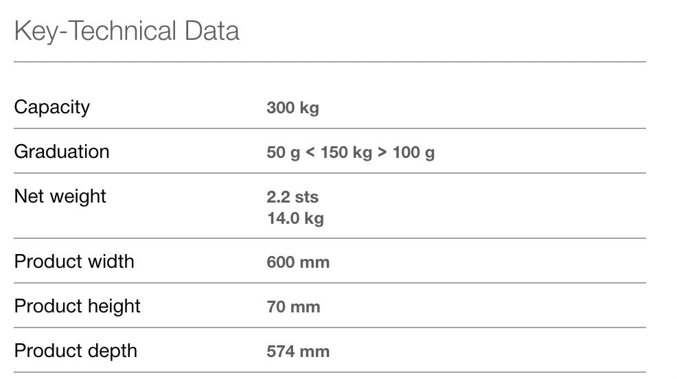 Seca 651 Flat scale