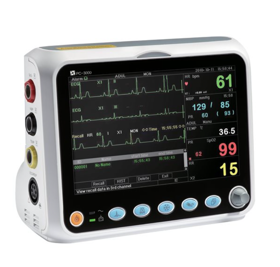 Creative PC-3000 Patient Monitor (SpO2 (Creative), PR, Resp Rate, NIBP, ECG, Temp)