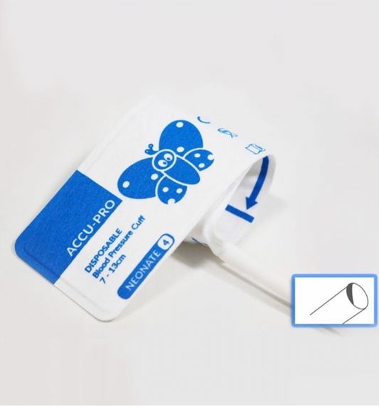 Accu-PRO NIBP Cuff, Disposable, Single Tube, No Connector, Neonate 4