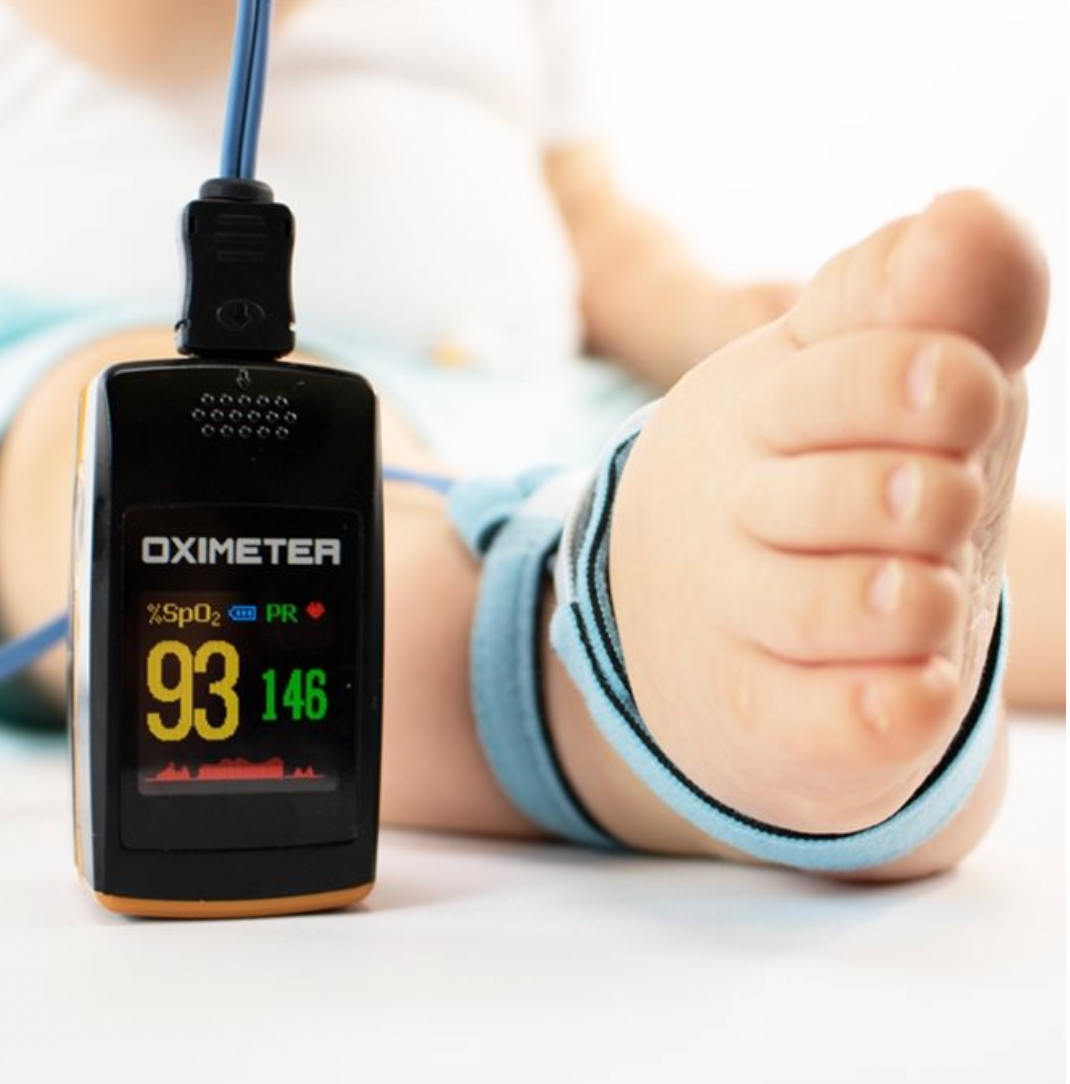 Creative PC-60E Finger Pulse Oximeter with Additional Neonatal/Infant Foot Velcro Wrap Sensor