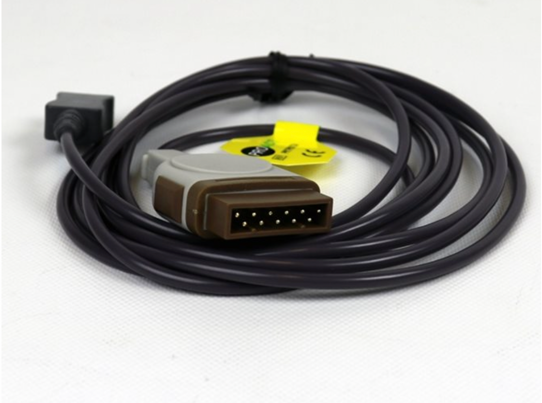 Interface Cable for Temperature Probes, GE (11 Pin), 2.4m Cable