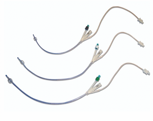 Two Way Foley Catheter and Temperature Probe - 12Fr 5-10ml