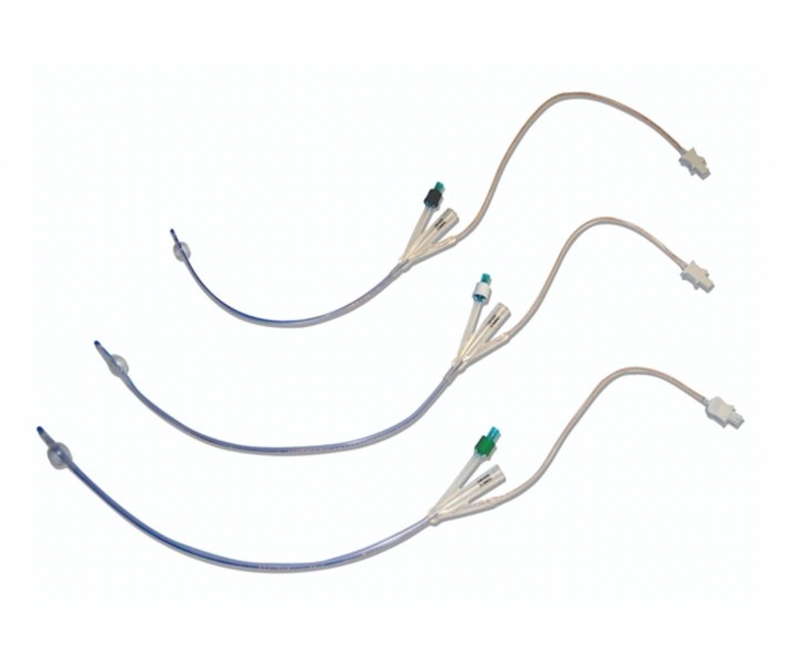 Two Way Foley Catheter and Temperature Probe - 14Fr 5-10ml