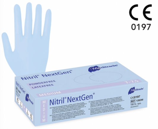 Nitrile Examination Protective Gloves- 1 x Box of 100 Gloves