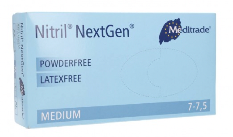 Nitrile Examination Protective Gloves- 1 x Box of 100 Gloves