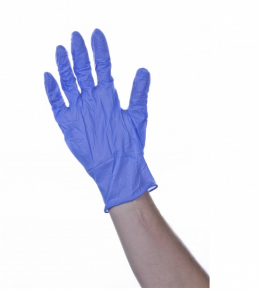 Blue Sterile Nitrile Gloves Pair Single - Large