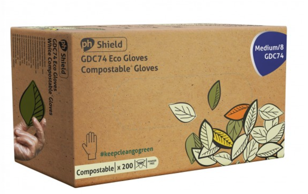 Compostable Disposable Gloves - Box of 200