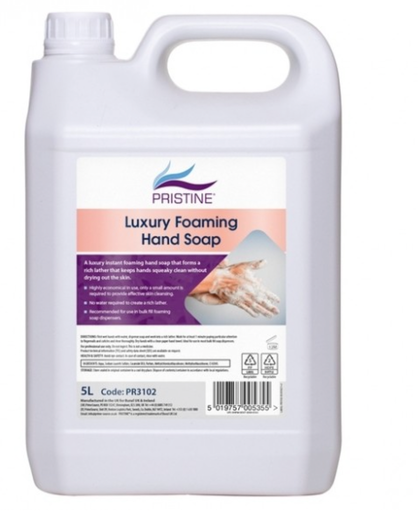 PRISTINE Luxury Foaming hand Soap 5 Litre