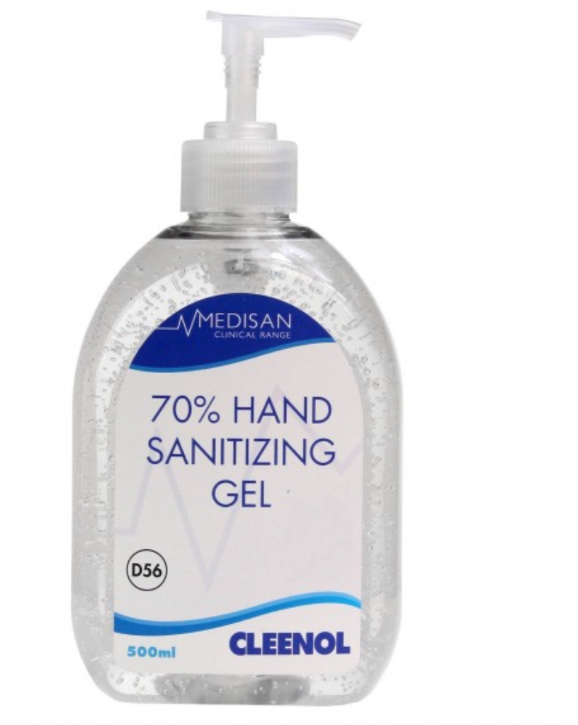 Medisan 70% Hand Sanitizing Gel - 500ml - Cleenol