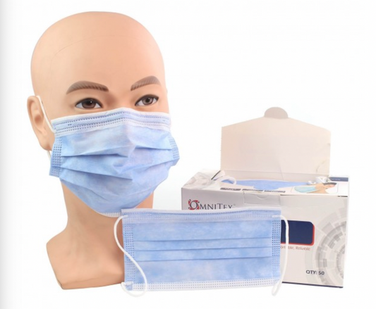 Type IIR Surgical Face Mask x 50 - Blue [UK MADE]